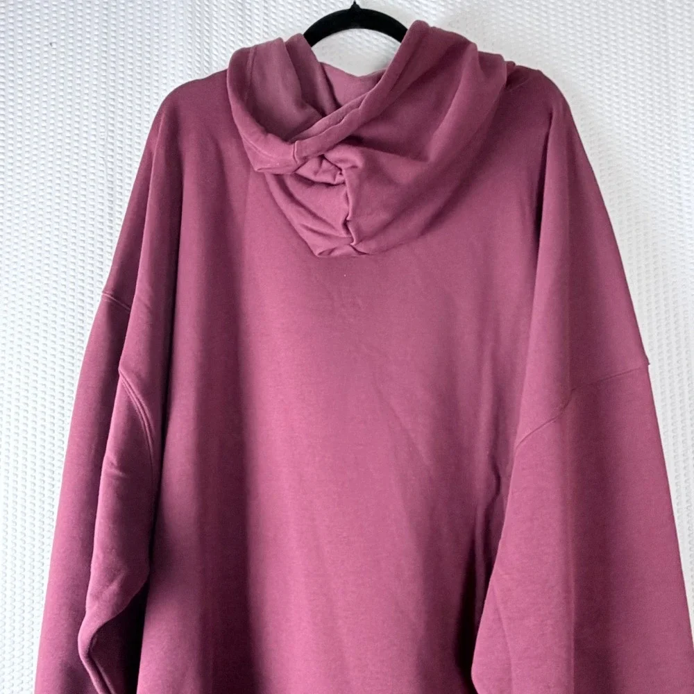 Yitty 4X Oversized Burgundy Pullover Hoodie Dress Sweater Pocket  NWT Cozy - Picture 9 of 10